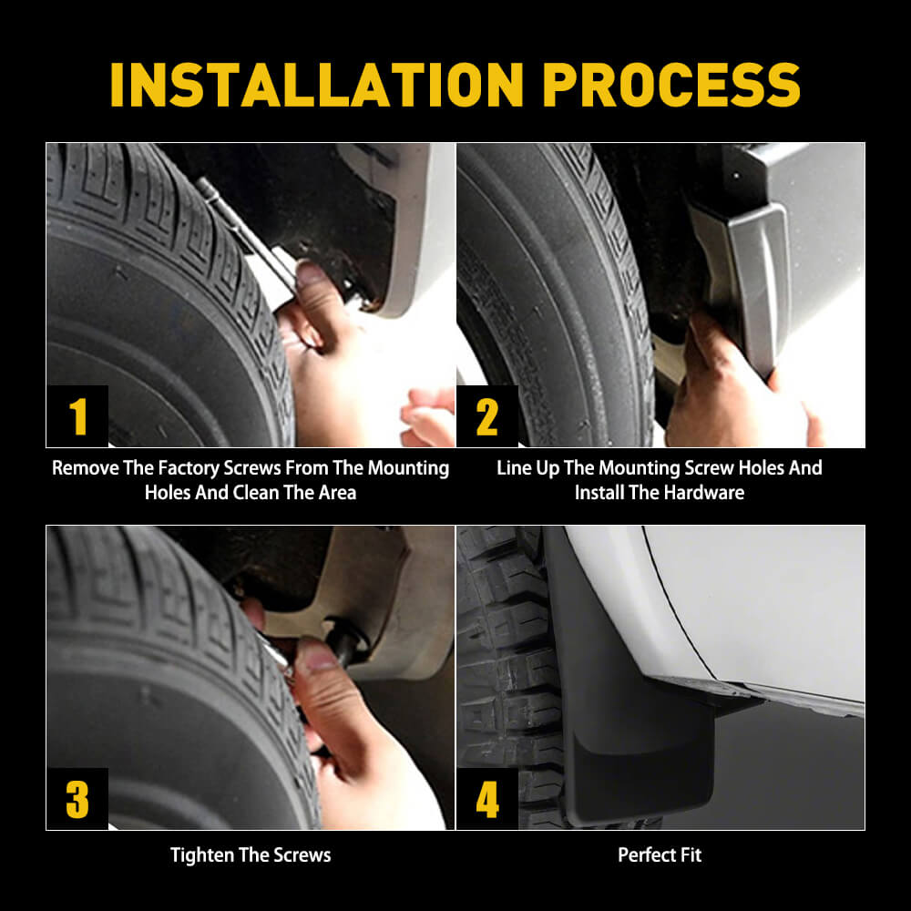 Toyota Camry Mud Flaps - Front & Rear Splash Guards for 2018-2021 Camry SE/XSE Models | Durable Car Accessories for All-Weather Protection & Off-Road Driving