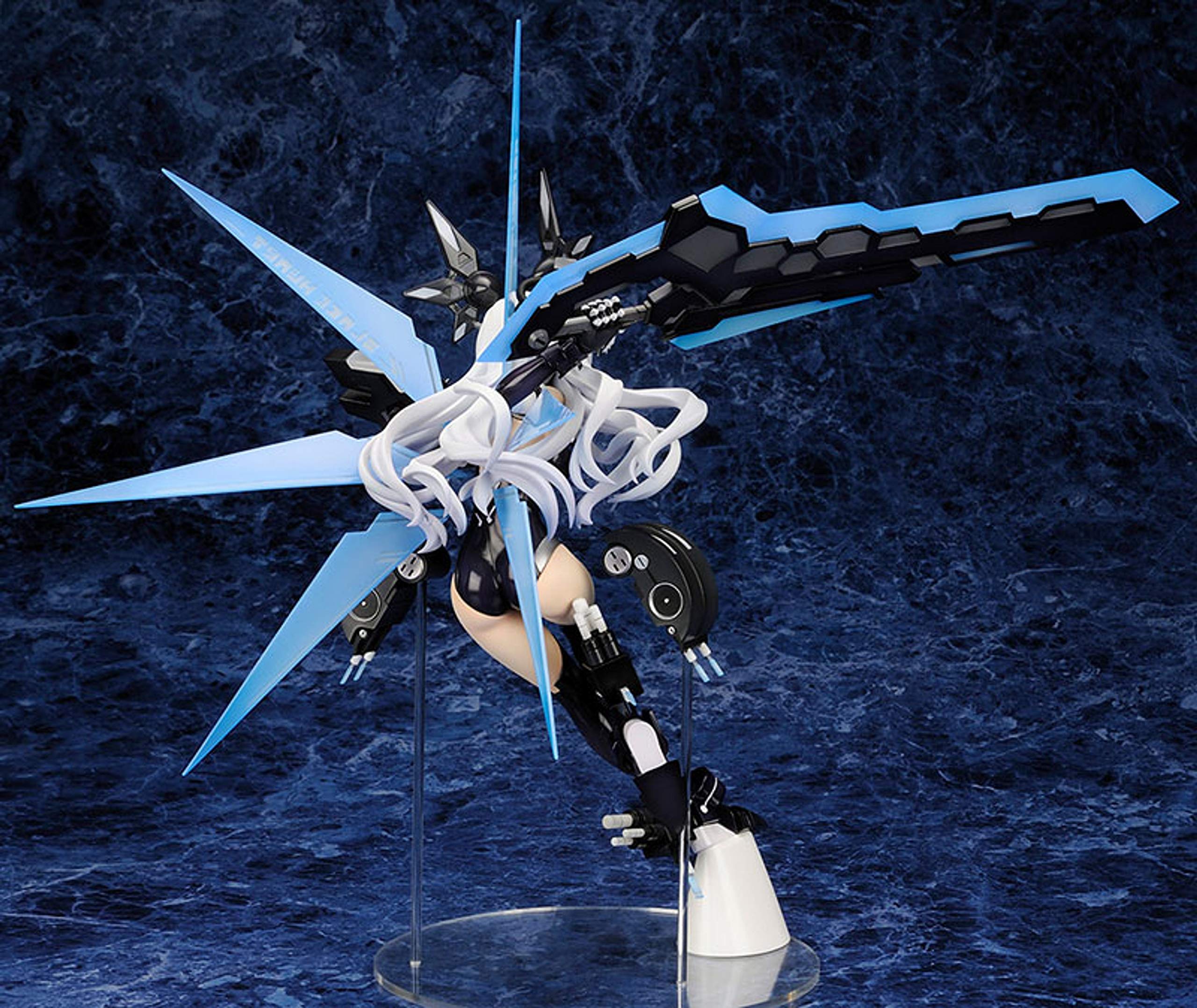 Hyperdimension Neptunia Black Heart 1/7 Scale PVC Anime Figure - Collectible Gaming Character Statue for Display & Decor