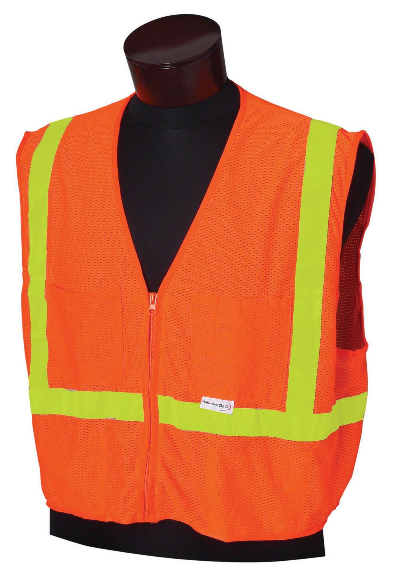 Jackson Safety ANSI Class 1 Polyester Deluxe Style High Visibility Safety Vest with Lime Prismatic Reflective Strips - Ideal for Construction, Road Work & Emergency Responders