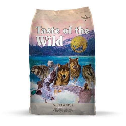 **Taste of the Wild Wetlands Grain-Free Dry Dog Food with Roasted Fowl – High Protein, Natural Ingredients – Ideal for Active & Outdoor Dogs (5lb & 28lb Sizes)**