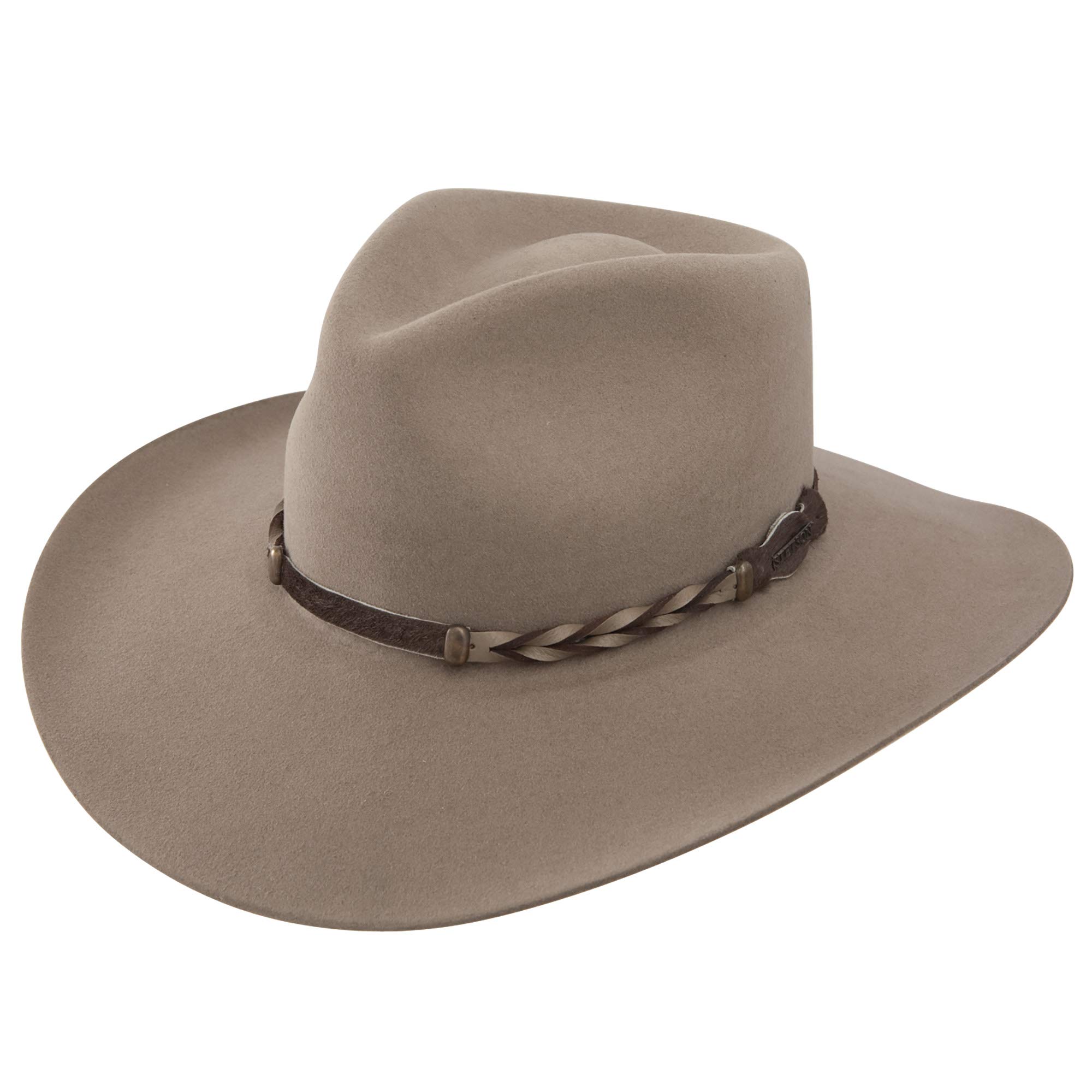 Stetson Drifter Western Cowboy Hat for Men – Genuine Felt Rancher Hat with Leather Band – Perfect for Rodeo, Ranch Work, and Outdoor Adventures