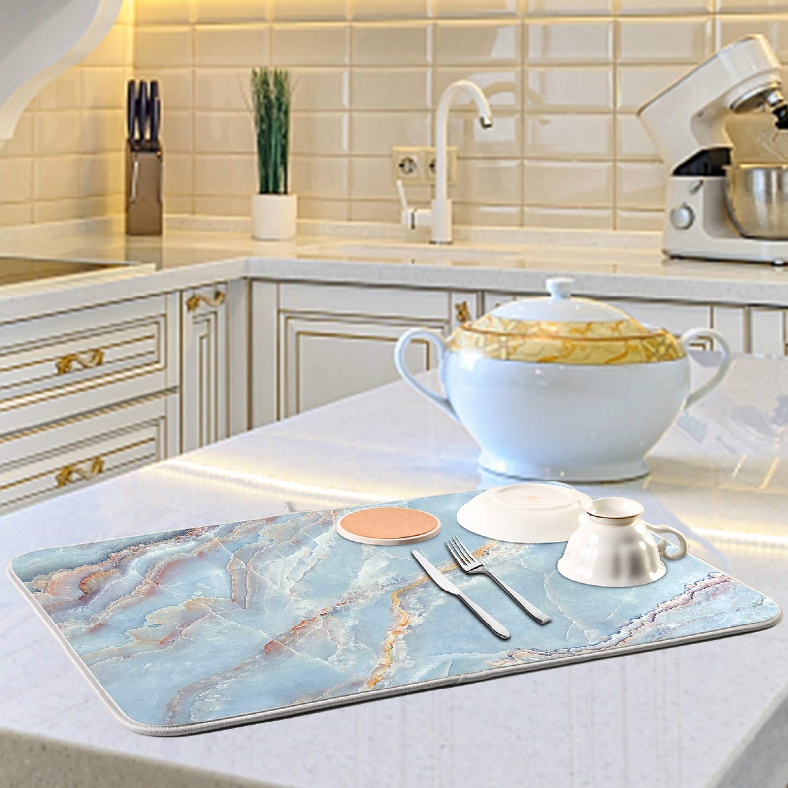 Premium Absorbent Dish Drying Mat - 16