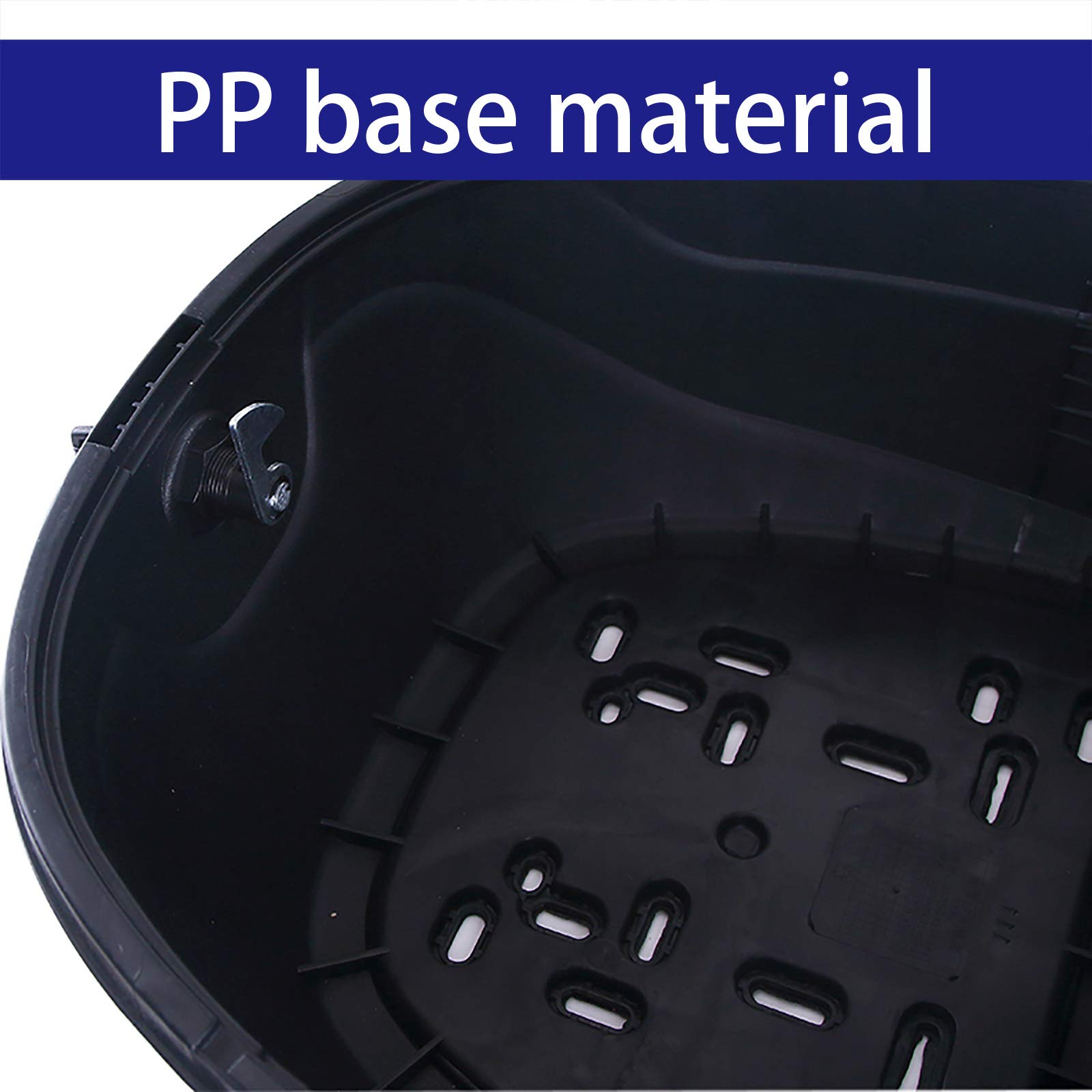 Universal 30L Motorcycle Tour Tail Box - Durable Scooter Luggage Storage & Helmet Case with Fittings - Waterproof Rear Trunk for Harley, Honda, Yamaha - Perfect for Road Trips & Commuting