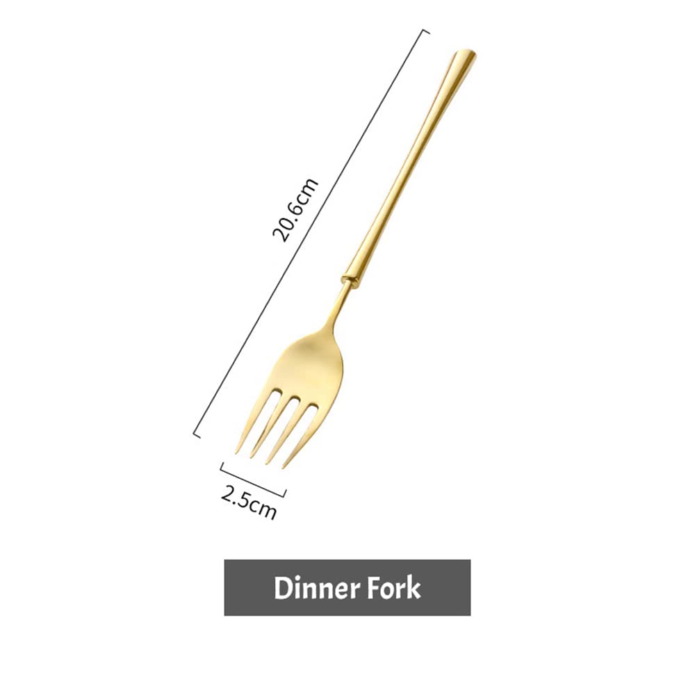Premium 24-Piece Stainless Steel Flatware Set - 18/10 Mirror Polished Silverware for 6 - Elegant Travel Cutlery with Steak Knives, Dinner Forks & Spoons - Perfect for Camping, Picnics, RV Trips & Dinner Parties
