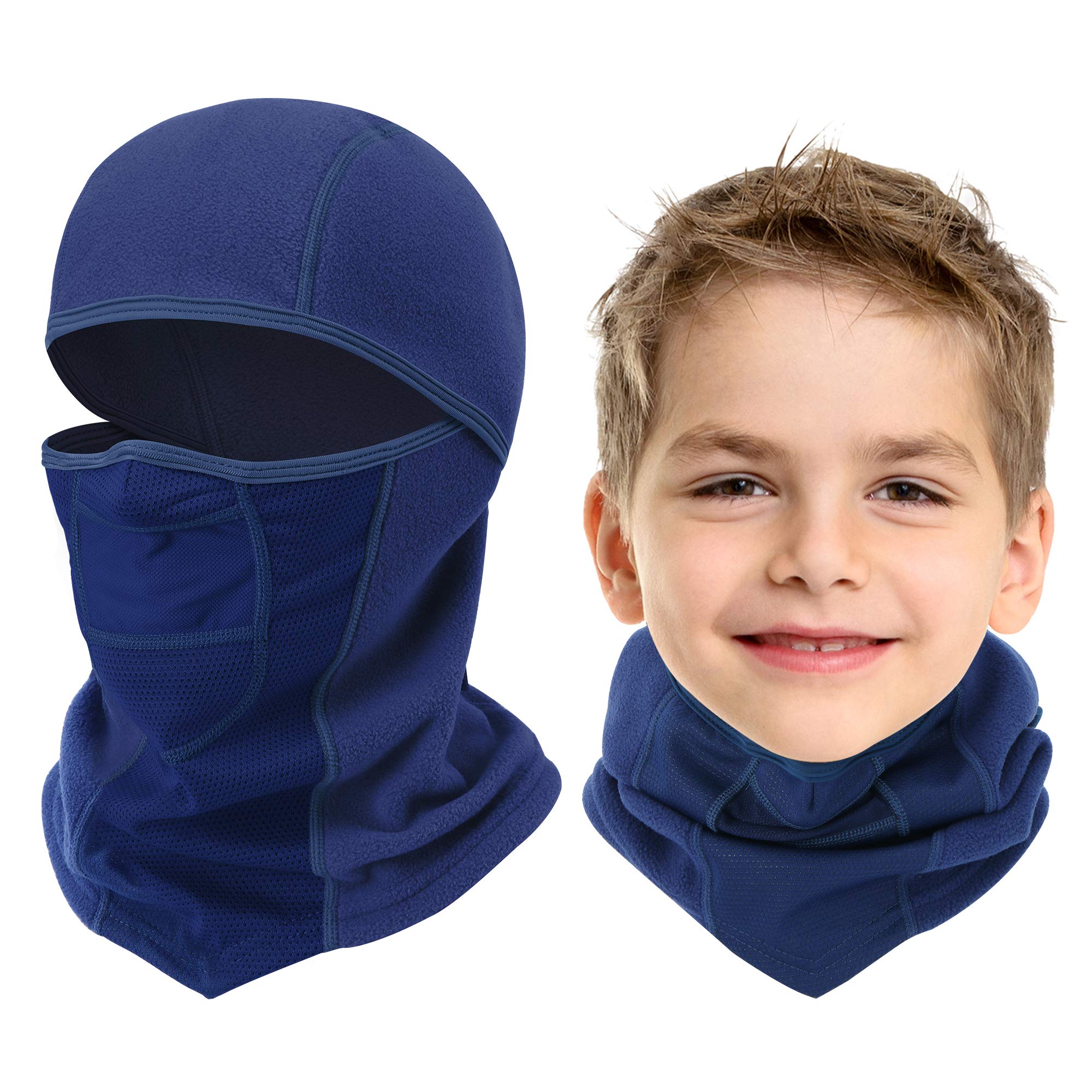 Vorshape Breathable Kids Balaclava Ski Mask - Windproof Cold Weather Face Cover for Boys & Girls - Winter Face Warmer for Youth - Perfect for Skiing, Snowboarding & Outdoor Winter Activities