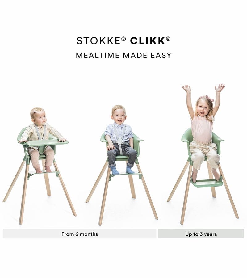 Stokke Clikk High Chair - Modern & Adjustable Baby Feeding Chair for Toddlers - Perfect for Dining, Kitchen, and Restaurant Use