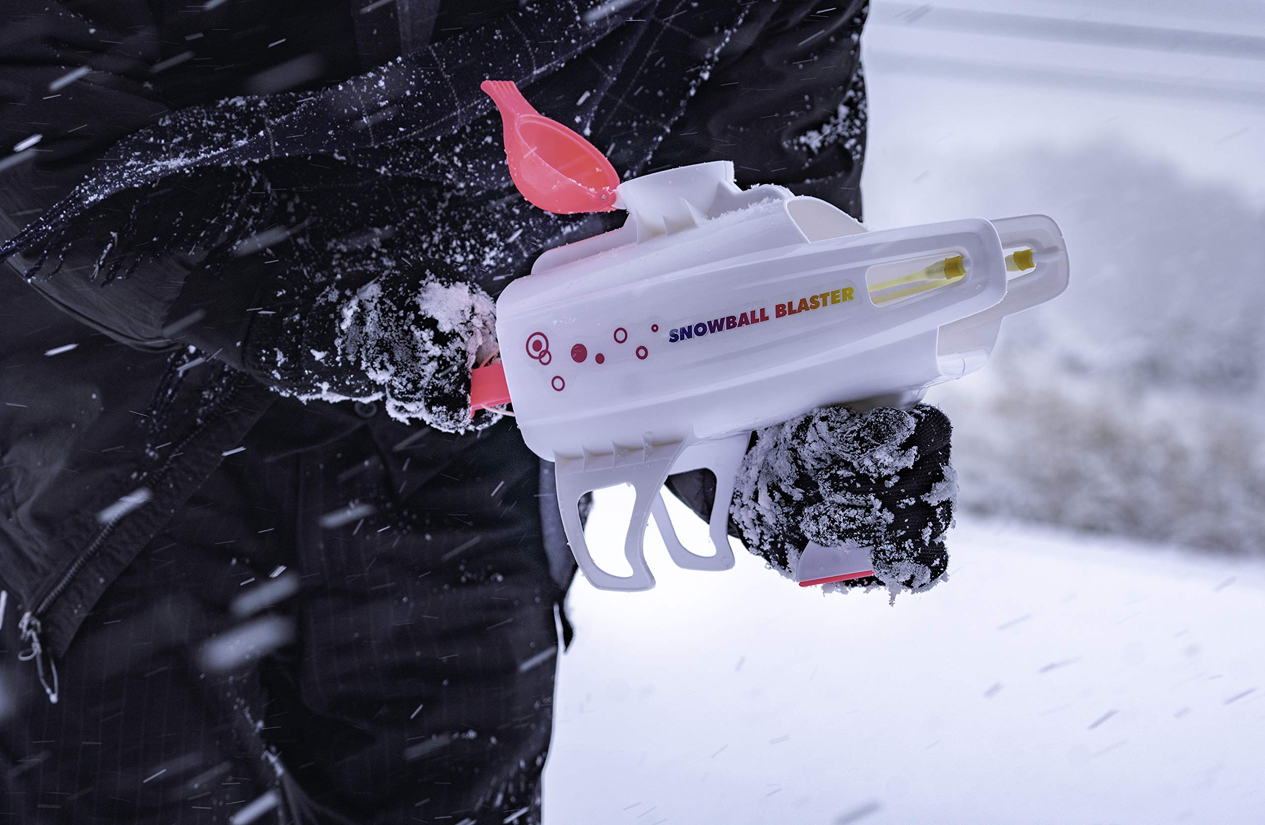 Superior Snowball Blaster Gun - Round Snowball Maker & Launcher for Epic Snowball Fights | Fun Winter Outdoor Toy for Kids & Adults (Pink, 1-Pack) | Perfect for Backyard Play, Family Gatherings & Snow Day Activities