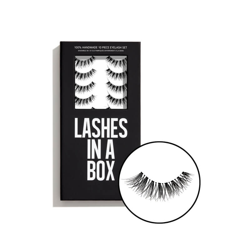 10 Pack No.24 False Eyelashes in a Box - Natural Volume Lashes for Daily Wear & Special Occasions