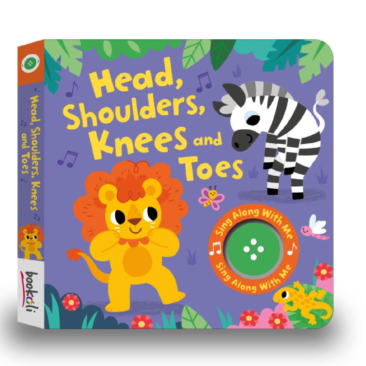 Heads Shoulders Knees and Toes Musical Board Book - Interactive Sound Button & Sing-Along Nursery Rhymes - Best Educational Gift for Toddlers & Kids - Perfect for Bedtime, Playtime & Early Learning