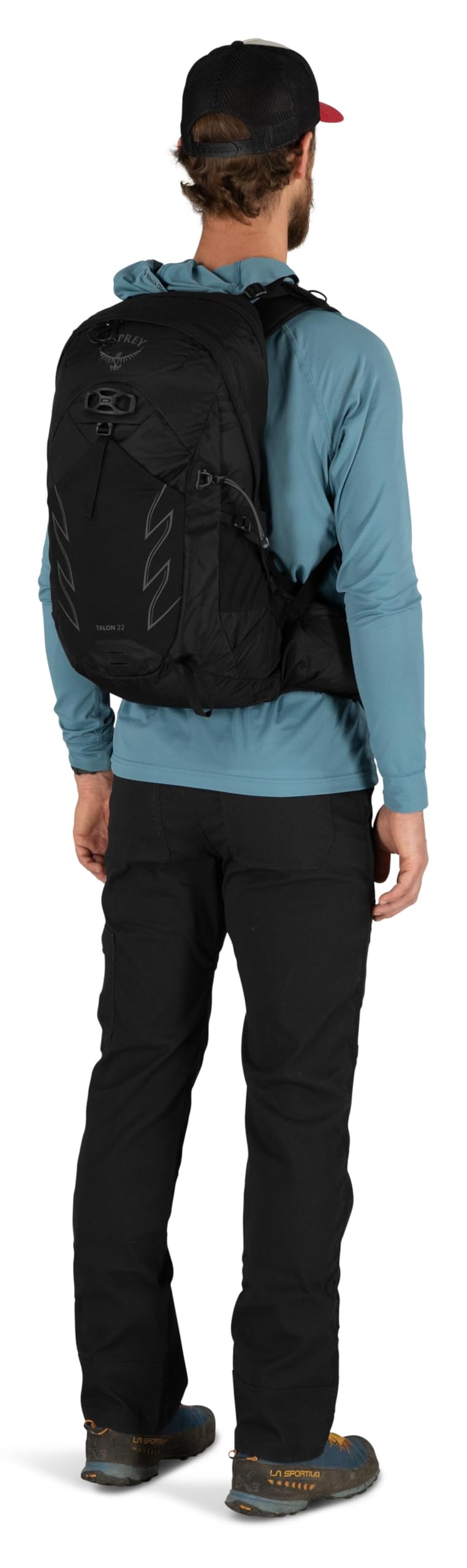 Osprey Talon 22L Men's Hiking Backpack with Hipbelt - Lightweight Daypack for Outdoor Adventures, Trekking & Travel - Ceramic Blue, S/M Size