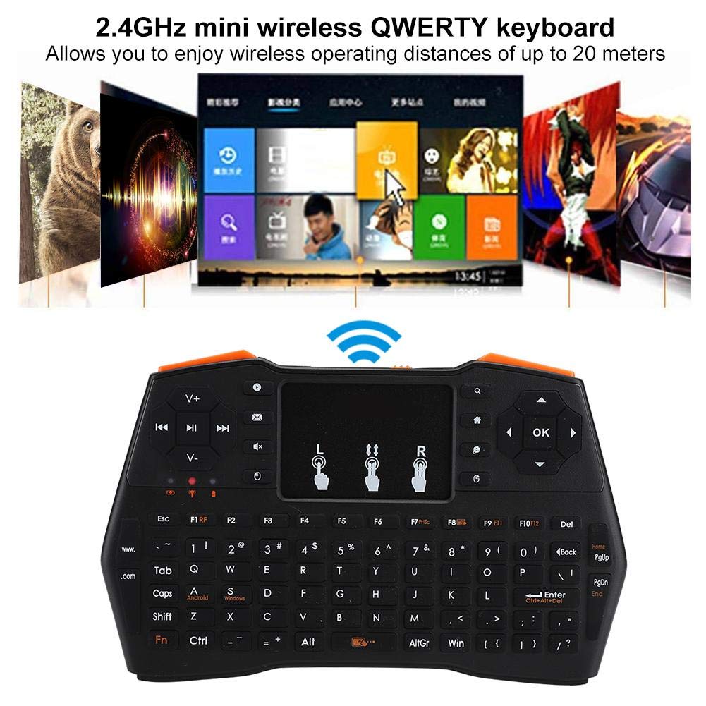 ASHATA Mini Keyboard for Viboton I8 Plus - 2.4GHz Wireless Keyboard for Android/Google TV & Xbox 360 - Home Entertainment Control