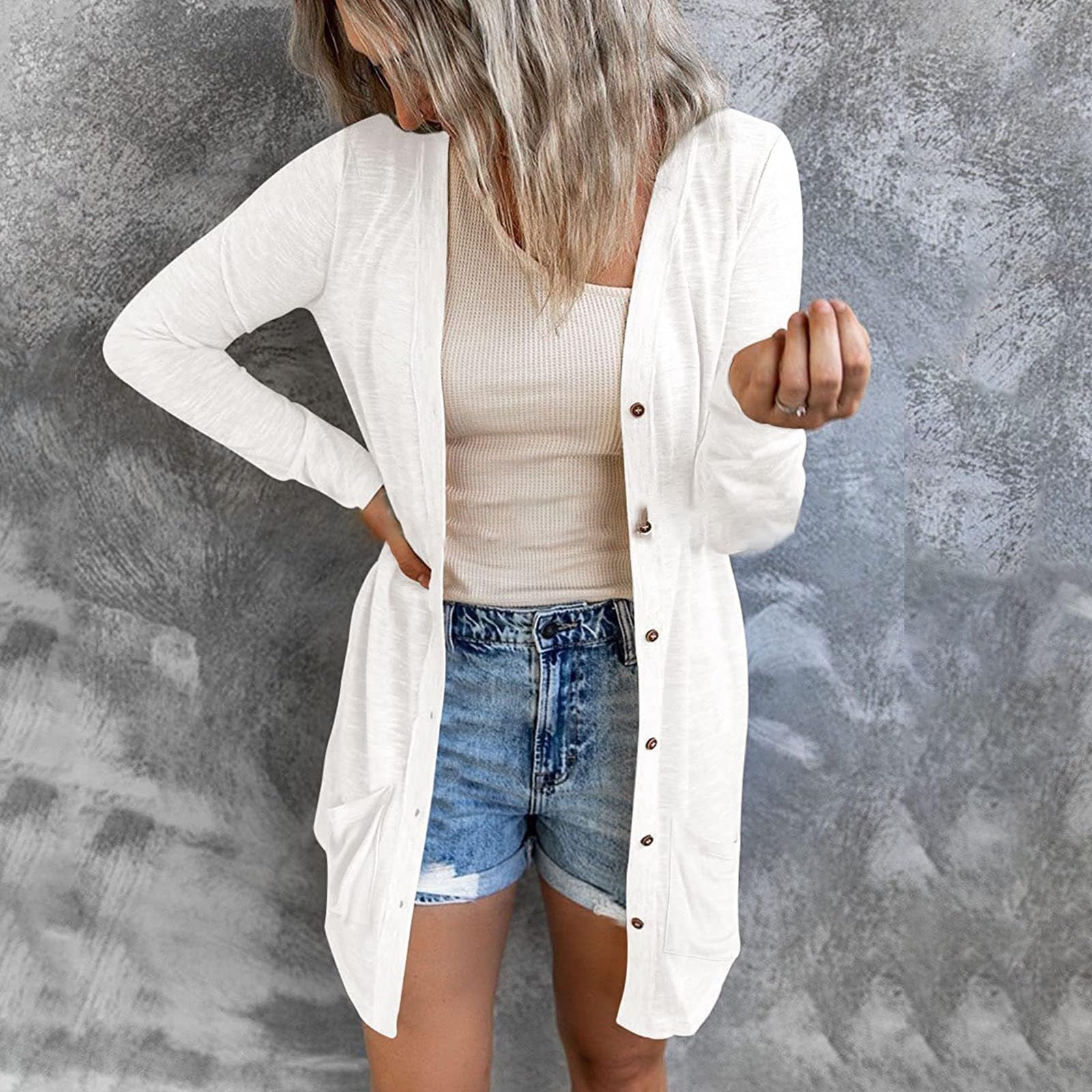 Women's Lightweight Cotton Long Cardigan Sweater - Summer Fashion Jacket for Ladies | Casual & Dressy Outfits | Perfect for Office, Travel & Layering