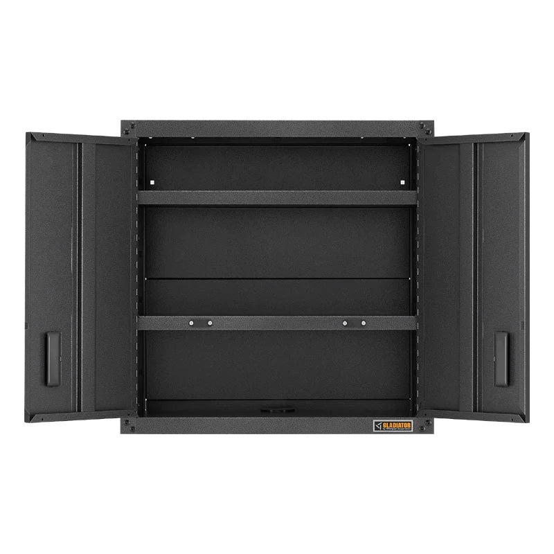 GLADIATOR READY-TO-ASSEMBLE HAMMERED GRANITE FULL DOOR WALL CABINET - Heavy Duty Storage Solution for Garage, Basement & Workshop Organization