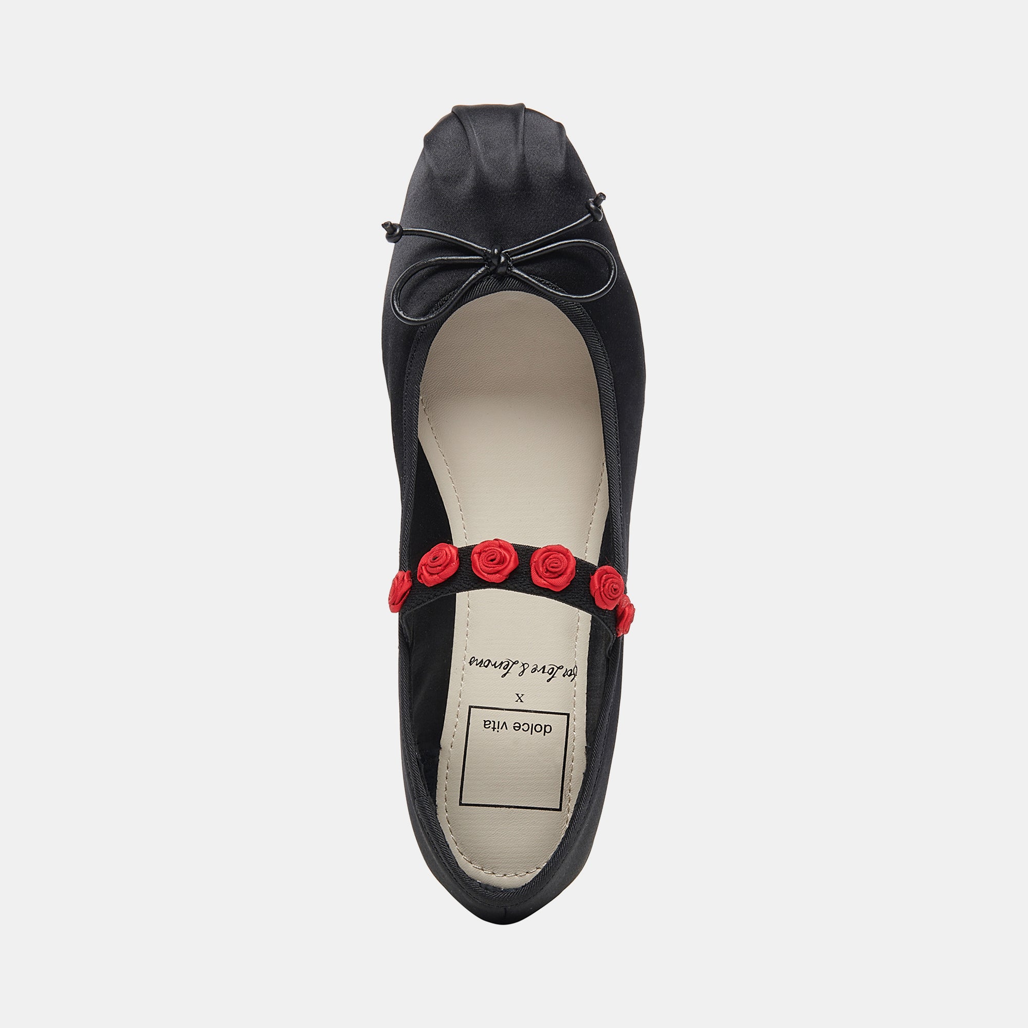 Lilly Women's Ballet Flats - Black Multi Satin Pointed Toe Slip-On Shoes for Work, Party & Casual Wear