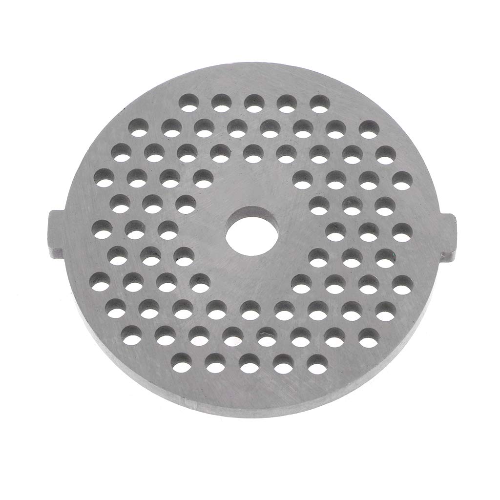 Jackyee Stainless Steel Meat Grinder Plate & Knife Set - Replacement Parts for Meat Grinders - Durable Hole Plate & Net Knife for Home Kitchen & Commercial Use - Perfect for Grinding Beef, Pork, Sausage & More