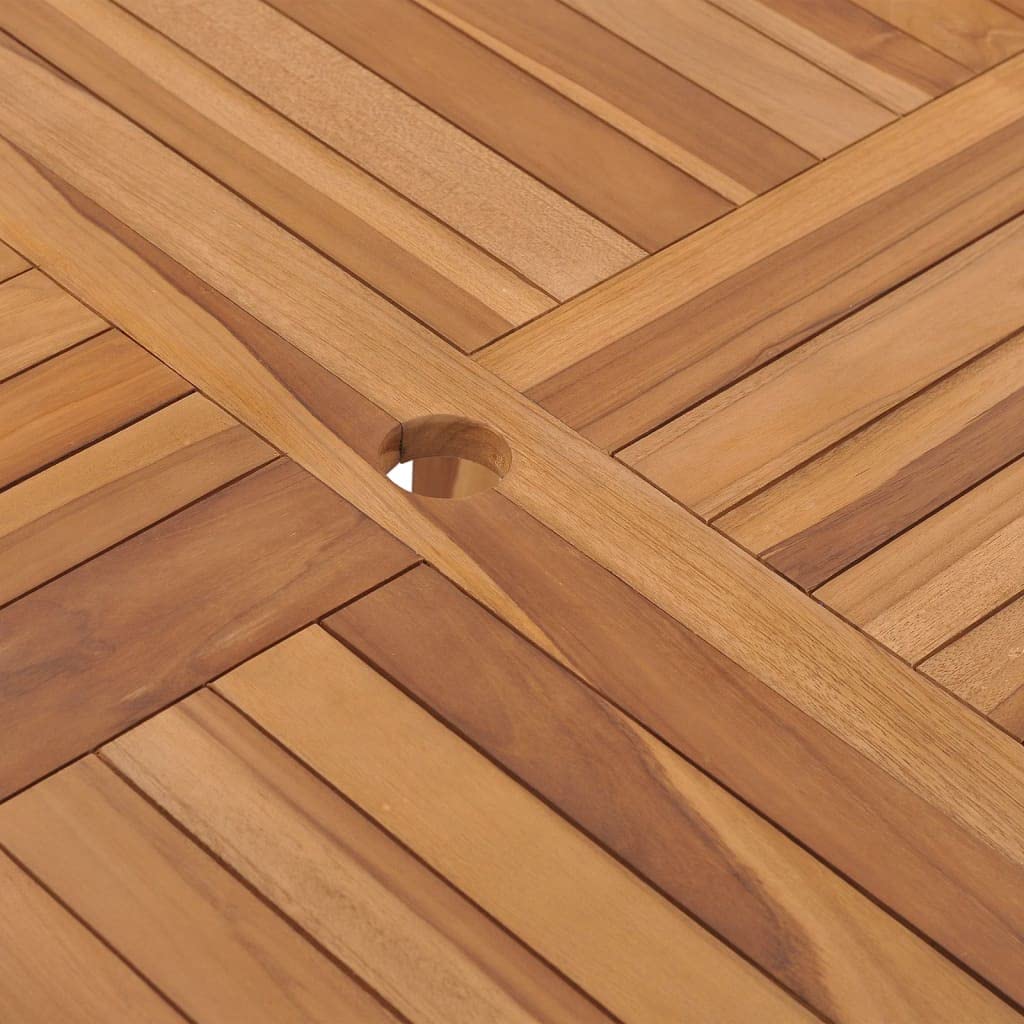 vidaXL Solid Teak Wood Patio Dining Table 43.3