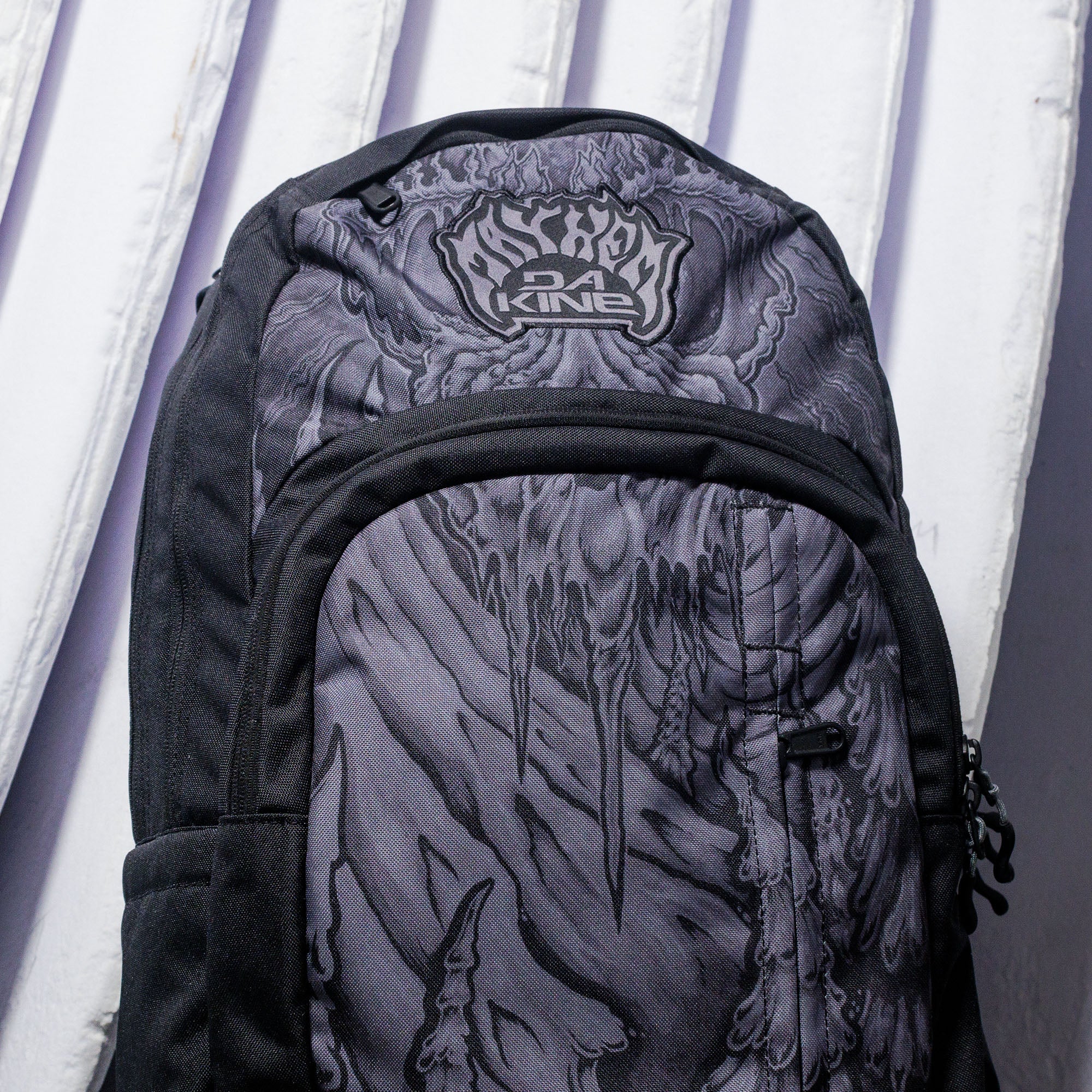 Premium 28L Campus Backpack by Mayhem - Durable School & Travel Backpack for College Students - Stylish Mayhem Black Design - Perfect for Classes, Commuting & Outdoor Adventures