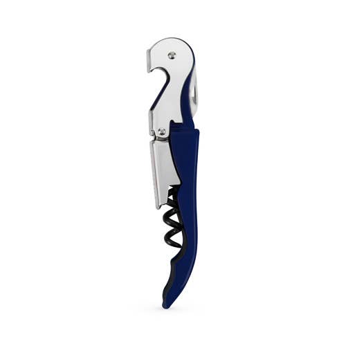 Premium Double Hinged Navy Corkscrew - Heavy Duty Wine Bottle Opener with Smooth Lever Action - Perfect for Home Bars, Wine Tastings & Gifts