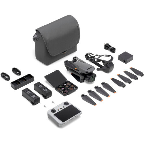 DJI Mavic 3 Pro Drone with Fly More Combo & DJI RC - 4K Camera, 46 Mins Flight Time, Omnidirectional Obstacle Sensing - Perfect for Aerial Photography, Travel Vlogging & Outdoor Adventures