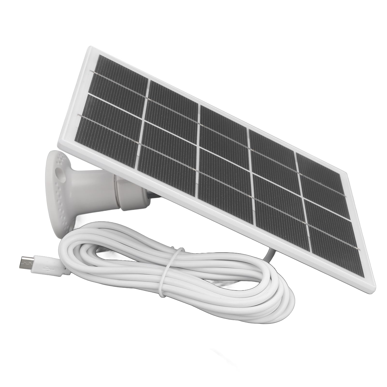 Best Solar Charger Panel 3W 5V Monocrystalline - Portable Solar Power Bank for Android Phones, Security Cameras & Outdoor Devices - Perfect for Camping, Hiking & Emergency Power Backup (White)