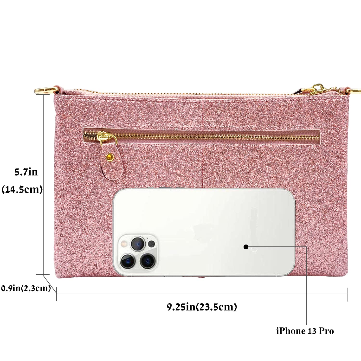 Beurlike Genuine Leather Wristlet Wallet Clutch for Women - Small Crossbody Phone Purse with Card Slots - Perfect for Everyday Use, Travel & Night Out