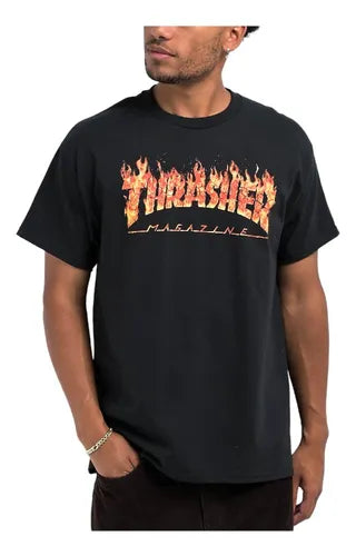 Thrasher Inferno T-Shirt - Men's Graphic Tee for Skateboarding & Streetwear - Perfect for Casual Wear & Skating Outfits