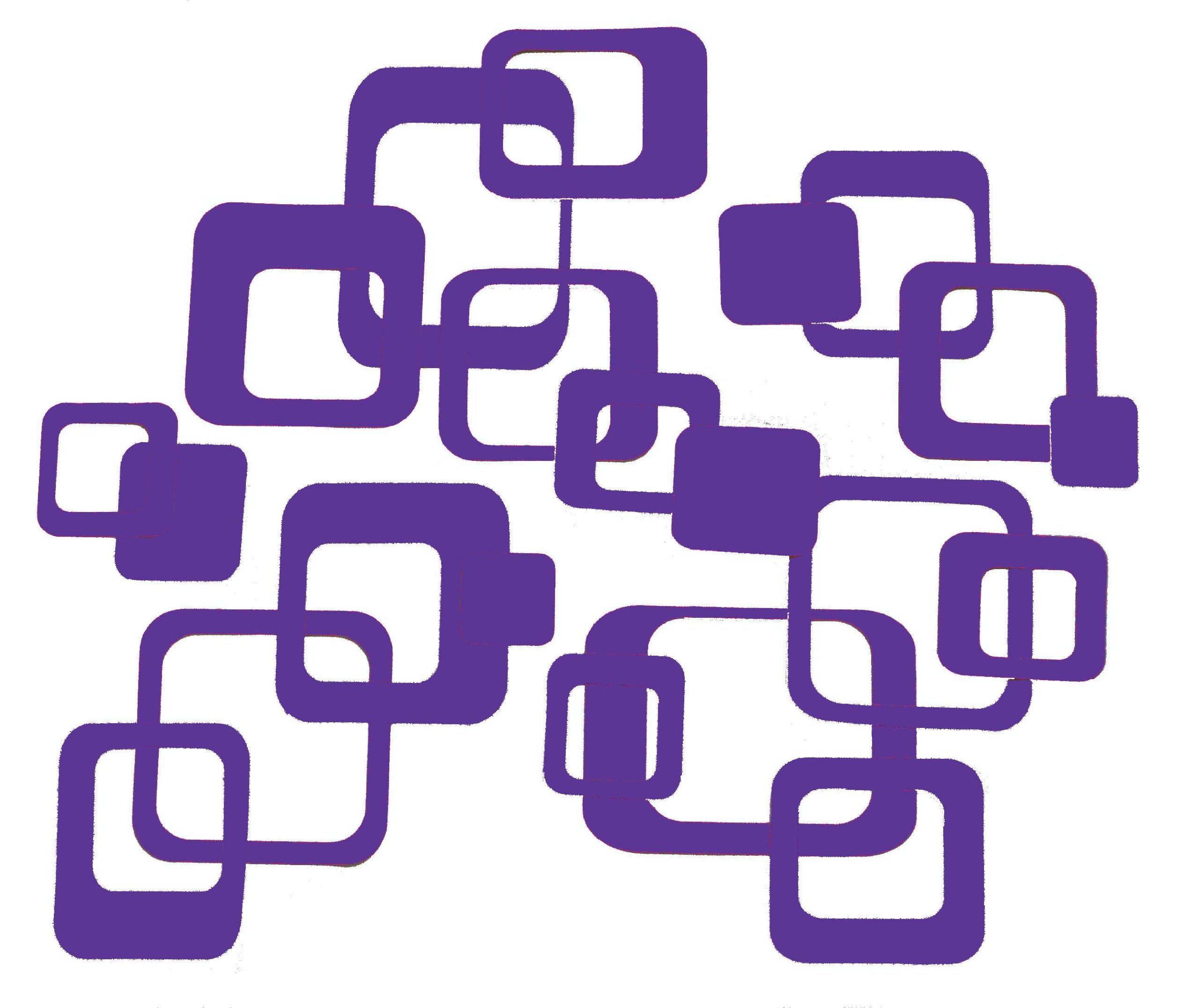 Funky Purple Wall Stickers 20-Pack for Home & Office Decor