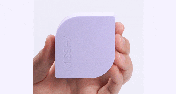 MISSHA Layering Fit Puff Sponge - Soft Blending Makeup Sponge for Flawless Foundation & Concealer Application | Perfect for Liquid, Cream & Powder Cosmetics | Ideal for Everyday Makeup & Professional Use