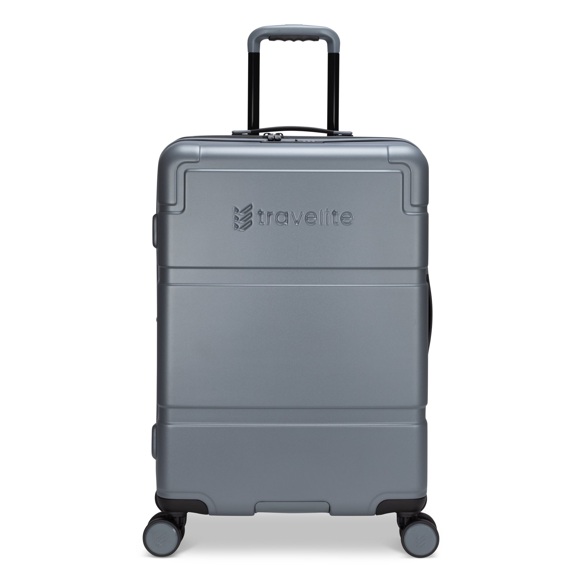 Travelite Expandable Polycarbonate Spinner Luggage - Medium Size Lightweight Suitcase for Business Travel & Vacation | Durable Carry-On with 360° Wheels