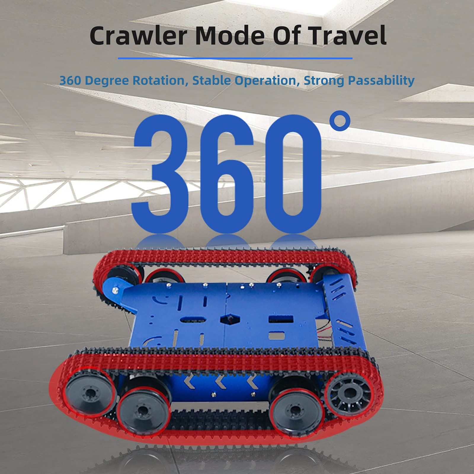 Smart Robot Car Chassis Kit - 2WD Aluminum Alloy Tank Chassis with Motors for Arduino/Raspberry Pi DIY Projects | Perfect for Remote Control Robot Cars, STEM Education & Robotics Hobbyists