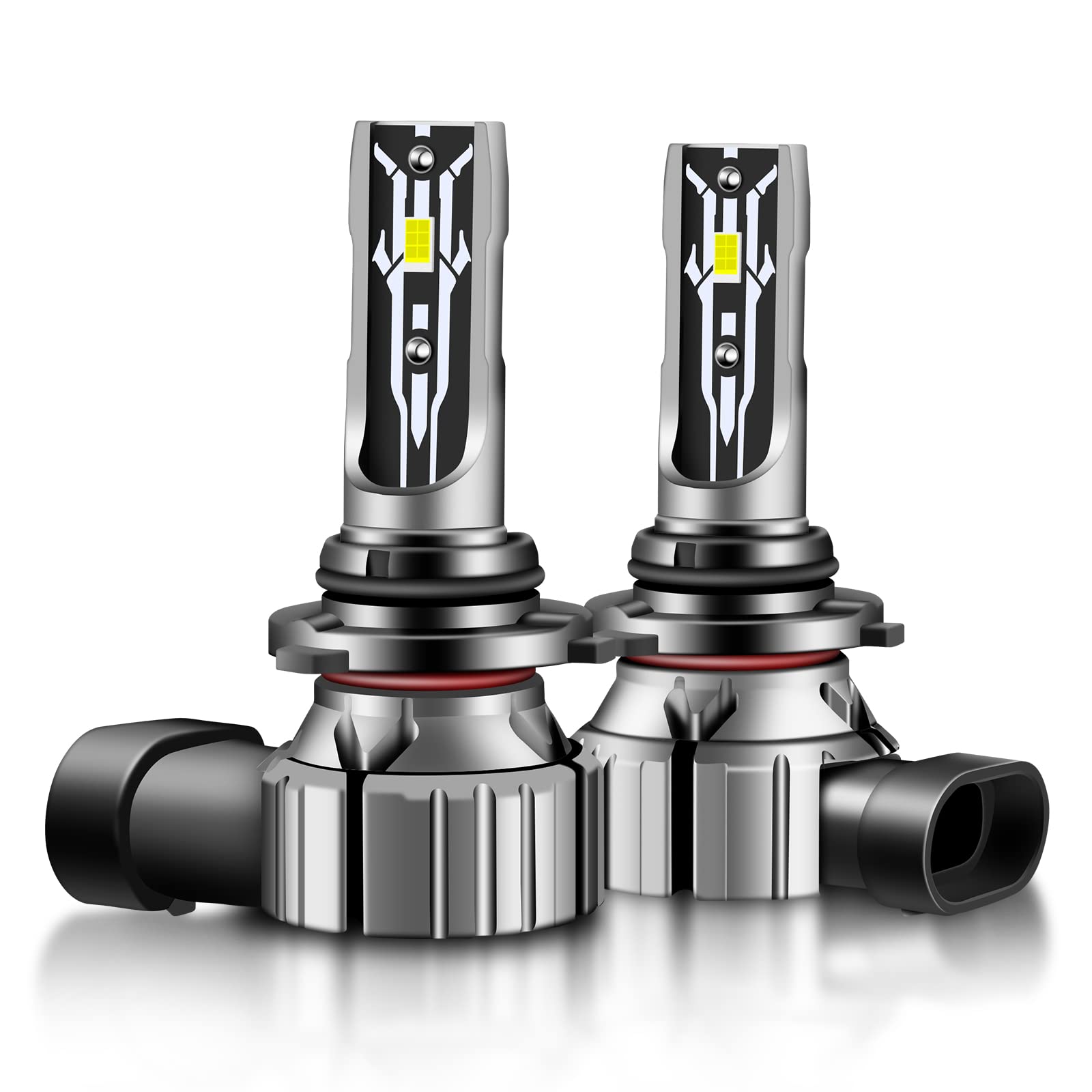 LUYED 9006/HB4 LED Headlight Bulbs - 37W 8000 Lumens Super Bright Conversion Kit (Pack of 2) - 6500K Xenon White, Non-Polarity Plug & Play for Car Light Replacement - Perfect for Night Driving & Foggy Conditions
