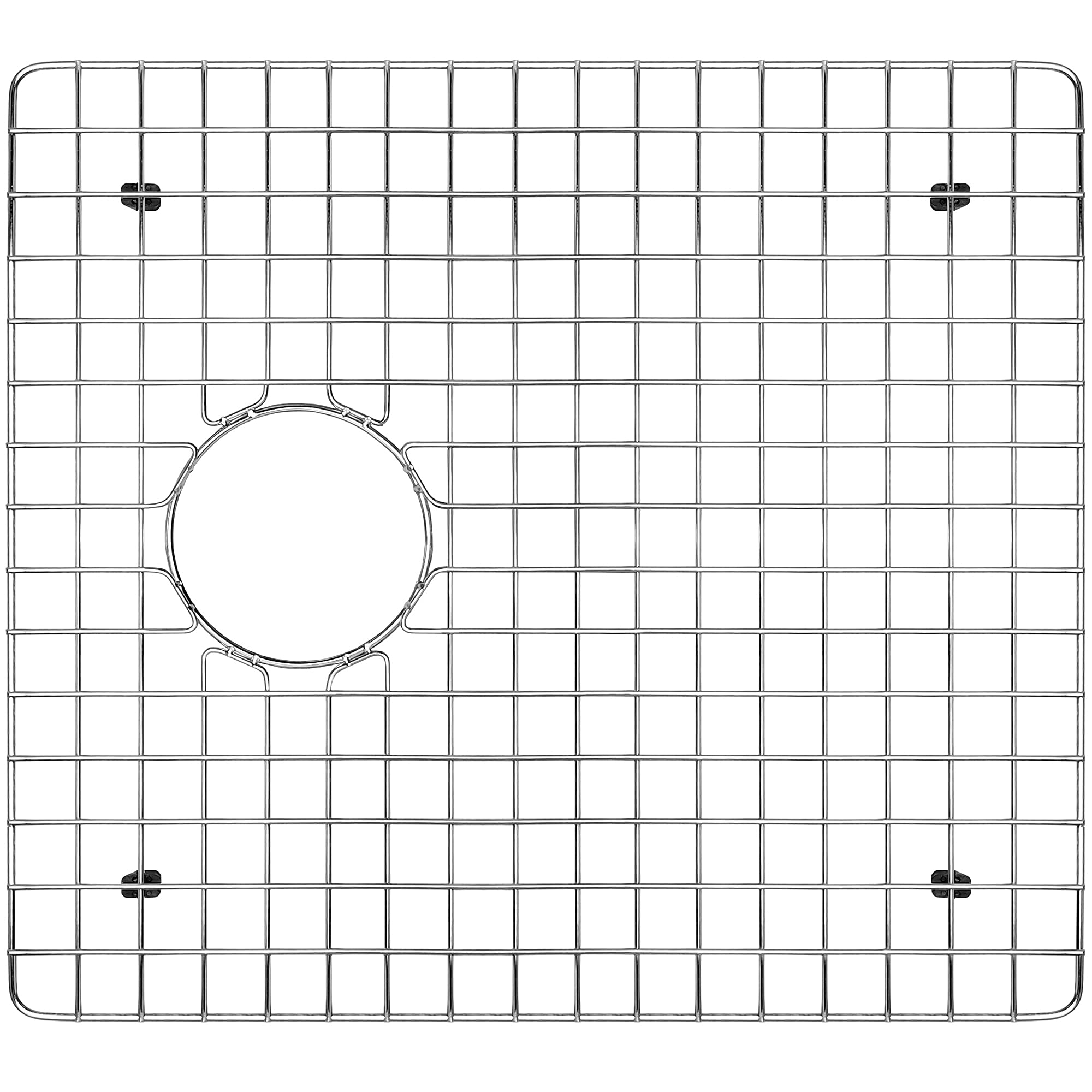Whitehaus Collection WHNCMD5221G Stainless Steel Kitchen Grid Organizer - Perfect for Pantry, Cabinet, and Countertop Storage