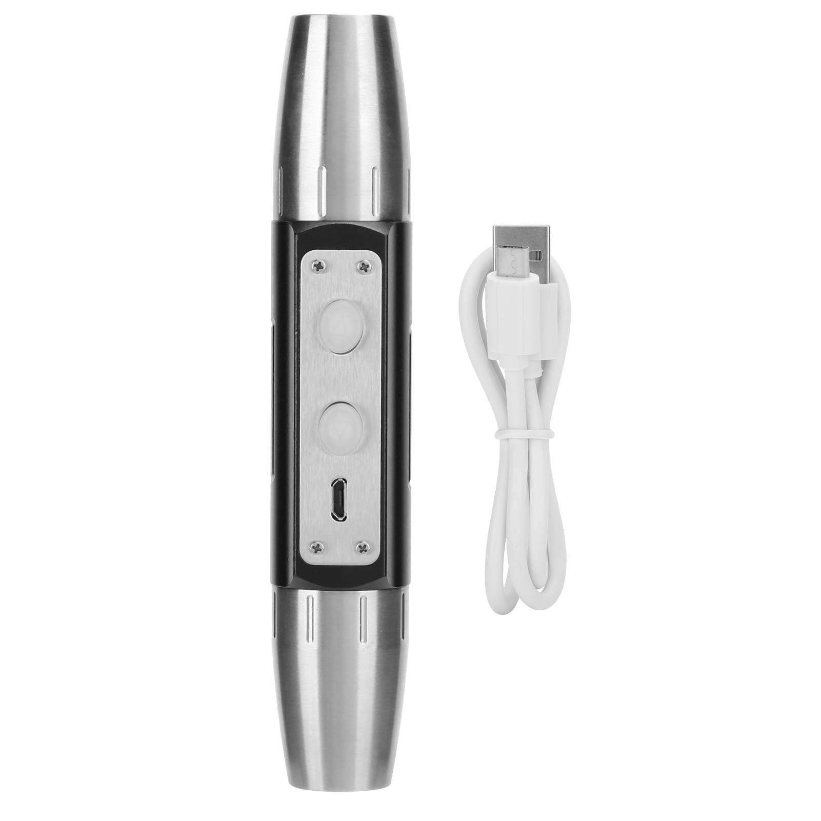 Walfront Portable Handheld UV Flashlight - Dual Head Jewelry Appraisal & Identification Detector with 4 Light Modes, USB Rechargeable Torch | Perfect for Gemstone Authentication, Currency Verification & Crime Scene Investigation