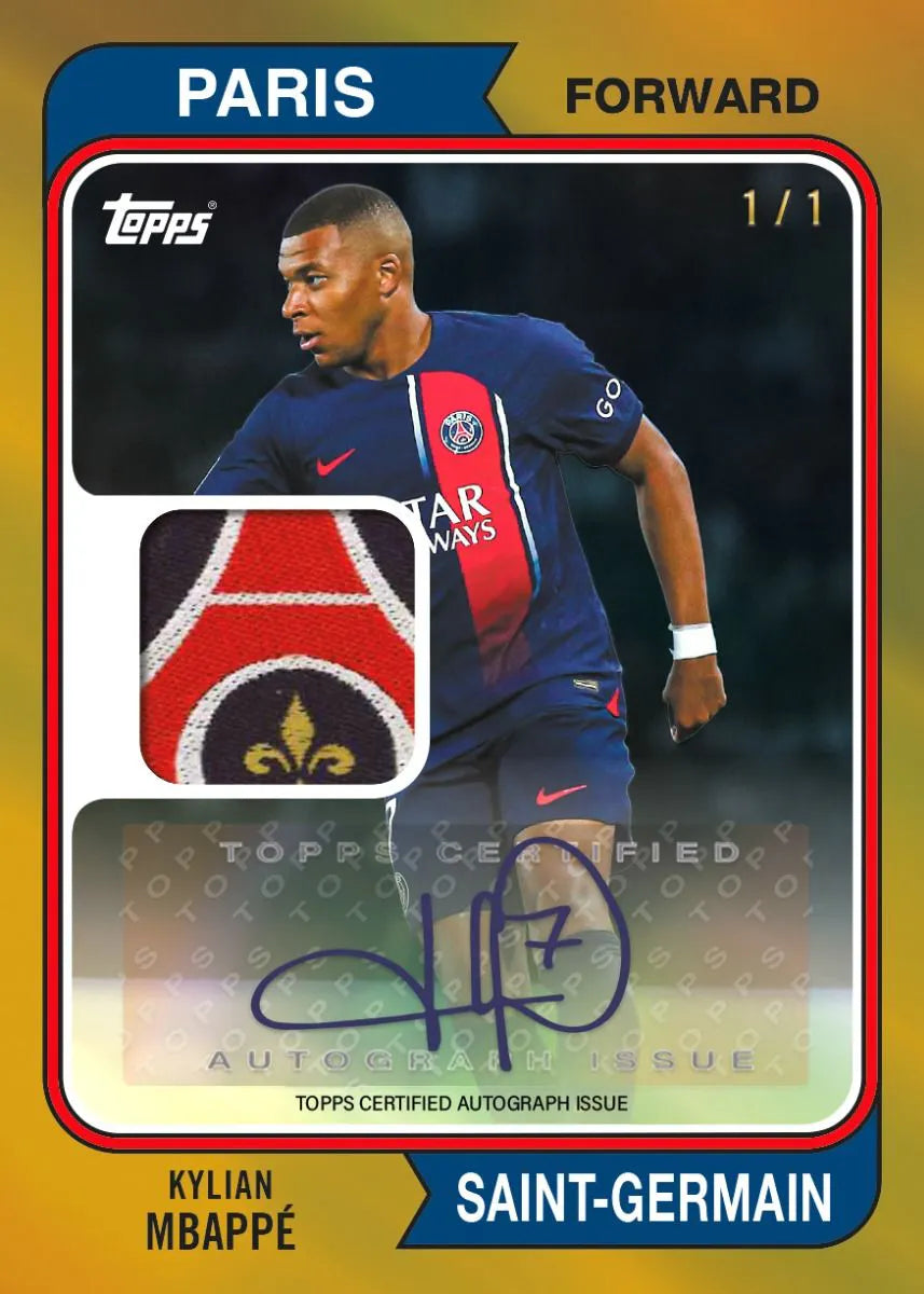 2023/24 Topps Paris Saint Germain Team Set - Official Soccer Trading Cards for Collectors & Fans - Perfect for Gifts, Memorabilia & Display