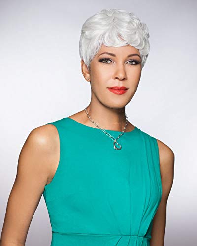 Heat Resistant Fiber Full Wig - Foxy Silver (Reid) for Women | Natural Look & Comfortable Wear | Perfect for Cosplay, Daily Use & Special Occasions