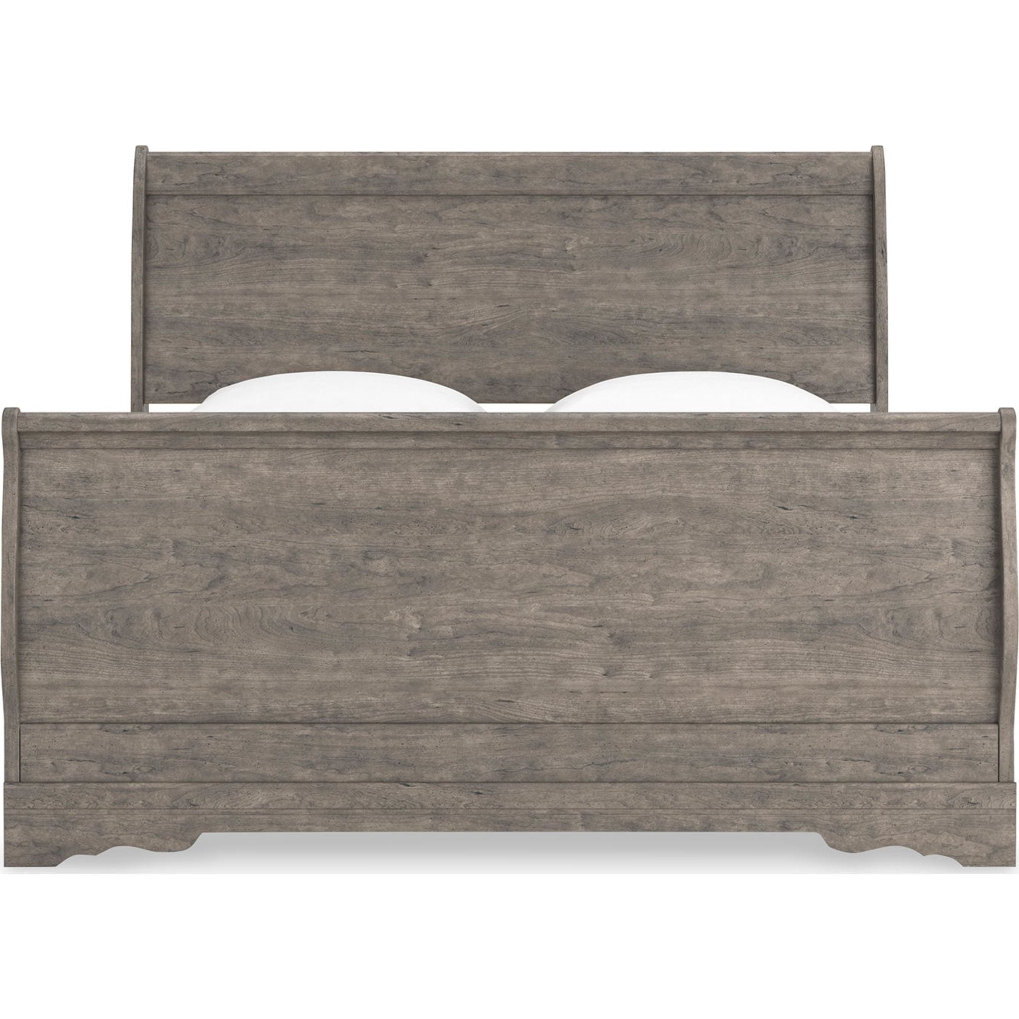 Bayzor 5-Piece King Size Bedroom Set in Gray - Modern Bed Frame, Nightstands & Dresser for Master Bedroom Decor