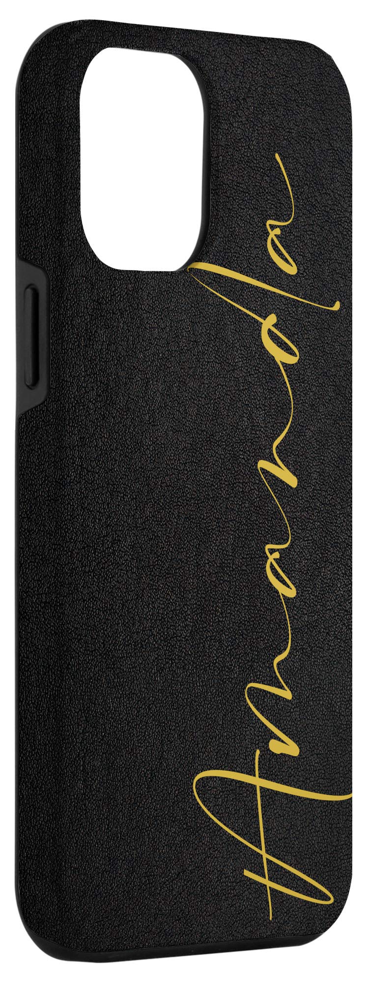 Custom iPhone 12 Pro Max Case for Women - Personalized Amanda Black Phone Cover | Durable Protection for Daily Use, Work & Travel
