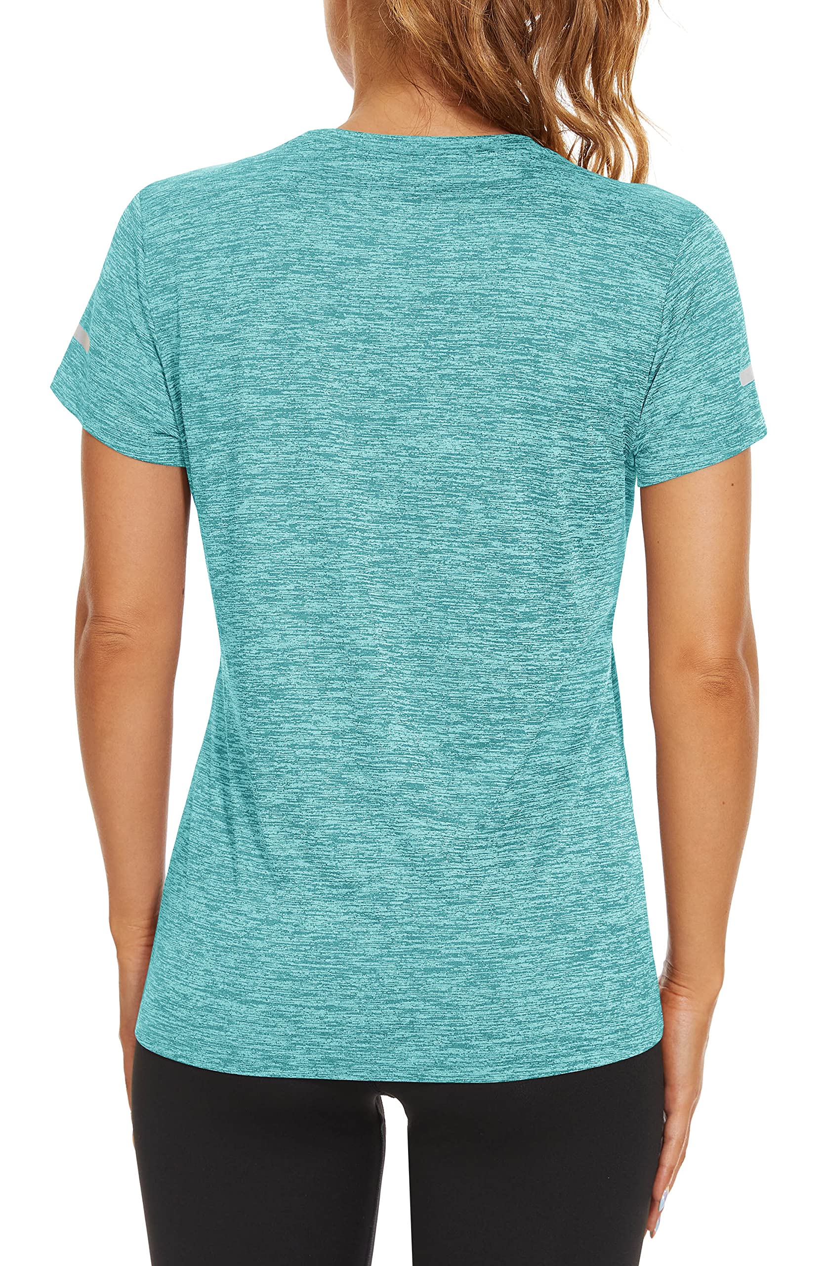 TACVASEN Women's Quick Dry Athletic T-Shirt - Moisture Wicking Short Sleeve Crew Neck Workout Top for Hiking, Running & Fitness | Gym, Outdoor & Travel Essentials
