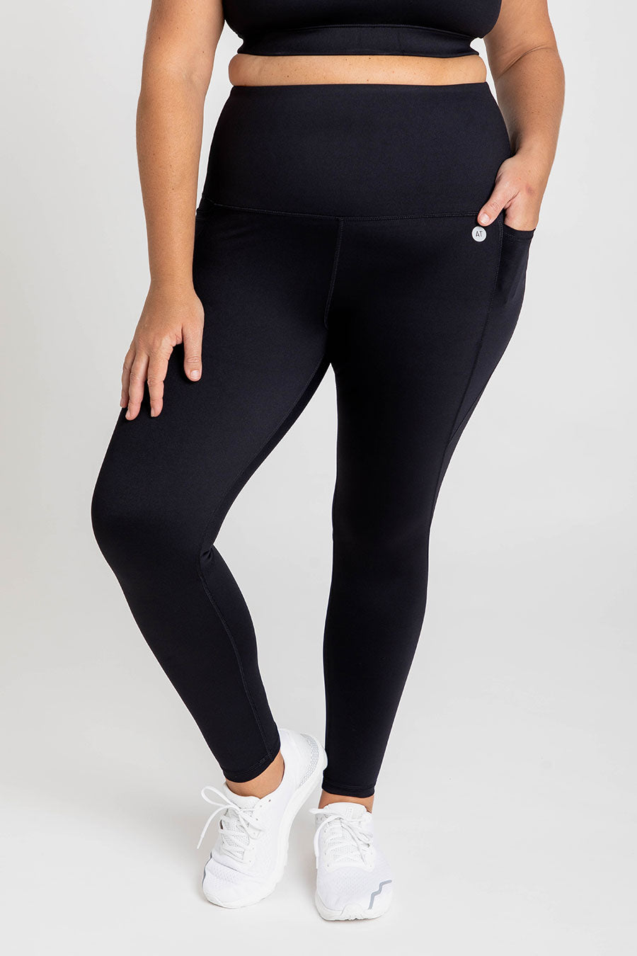High Waist Training Pocket Move Leggings for Women - Black | Yoga, Running, Gym & Workout Activewear