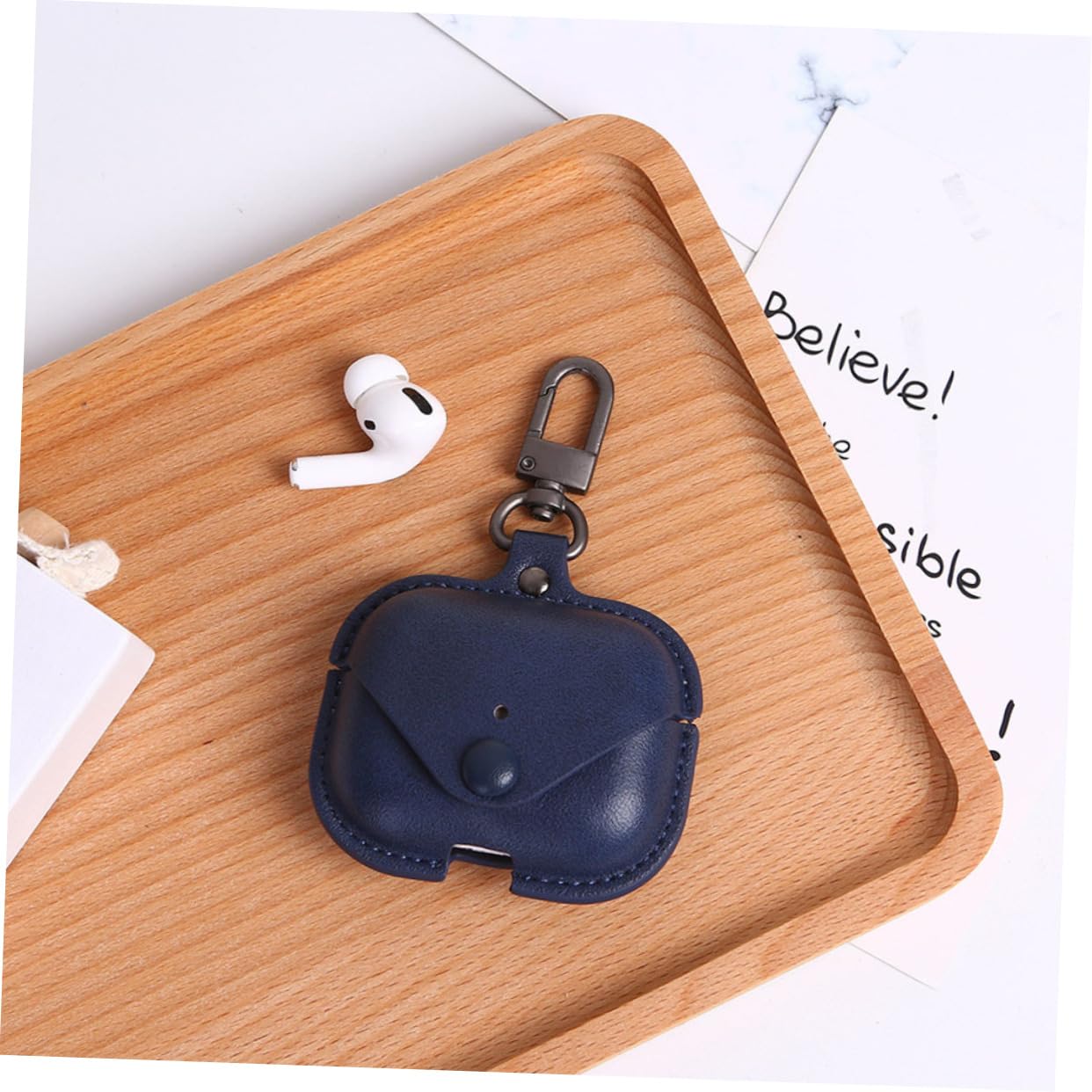 Gadpiparty 2-Pack Premium Leather Headphone Covers - Waterproof & Shockproof Earbud Case Protector for AirPods, Wireless Earbuds - Perfect for Travel, Gym, Hiking & Outdoor Activities