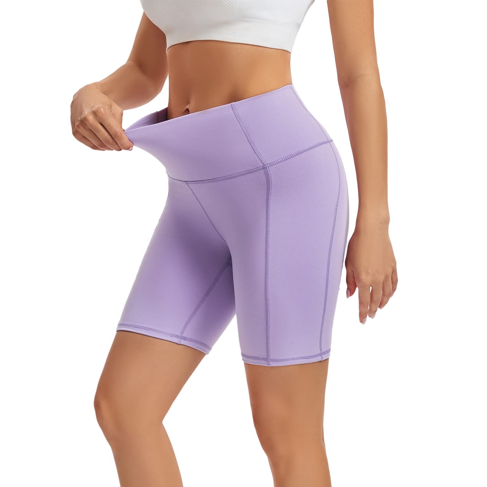 LXNMGO High Waist Yoga Shorts for Women - 2