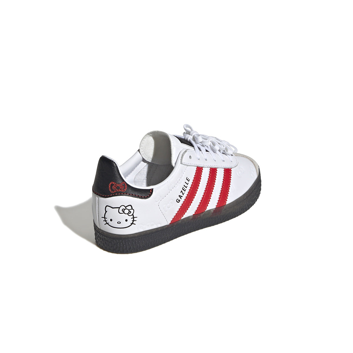 Hello Kitty Kids Gazelle Sneakers - White & Red Athletic Shoes for Girls | Cute Casual Walking & School Fashion