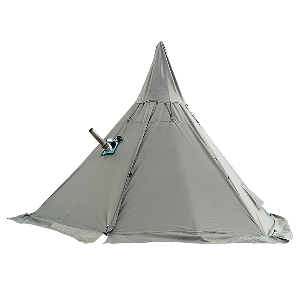 Premium Double-Layer Pyramid Tent for Outdoor Backpacking, Camping & Hiking - 160x240cm White Tipi-Style Tent (Perfect for Family Camping, Festivals & Wilderness Adventures)