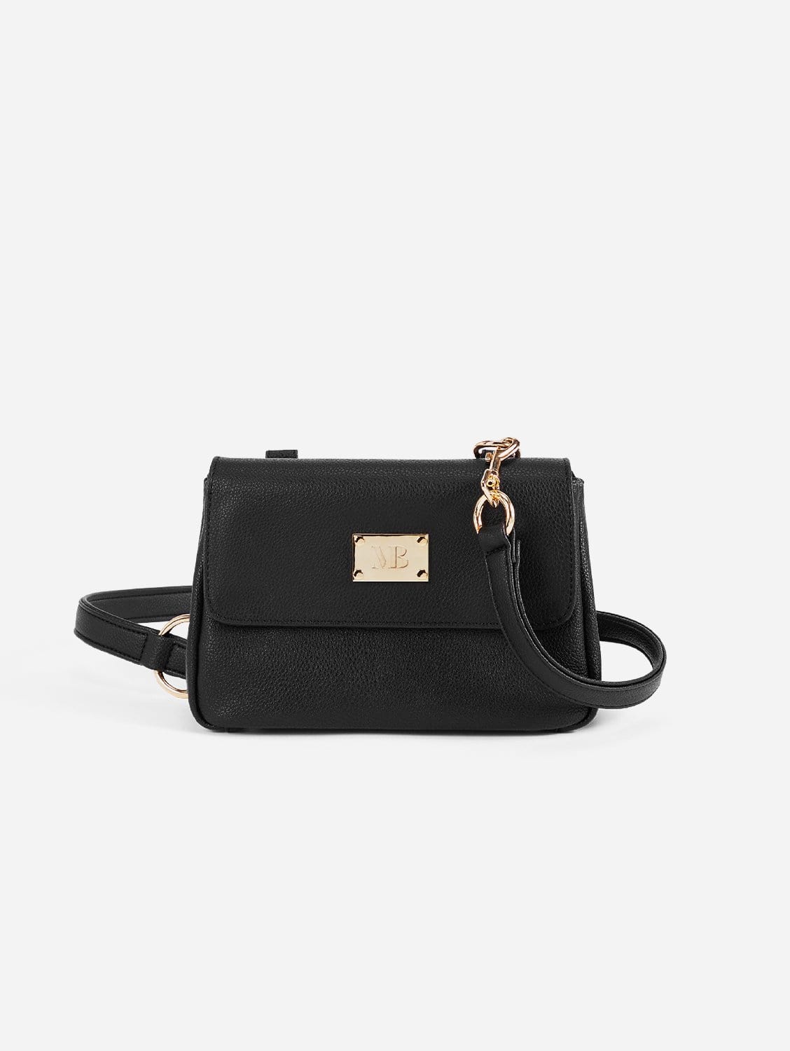 Trudy Vegan Leather Crossbody Clutch Bag for Women - Stylish Black Purse for Everyday Use, Travel & Evening Events