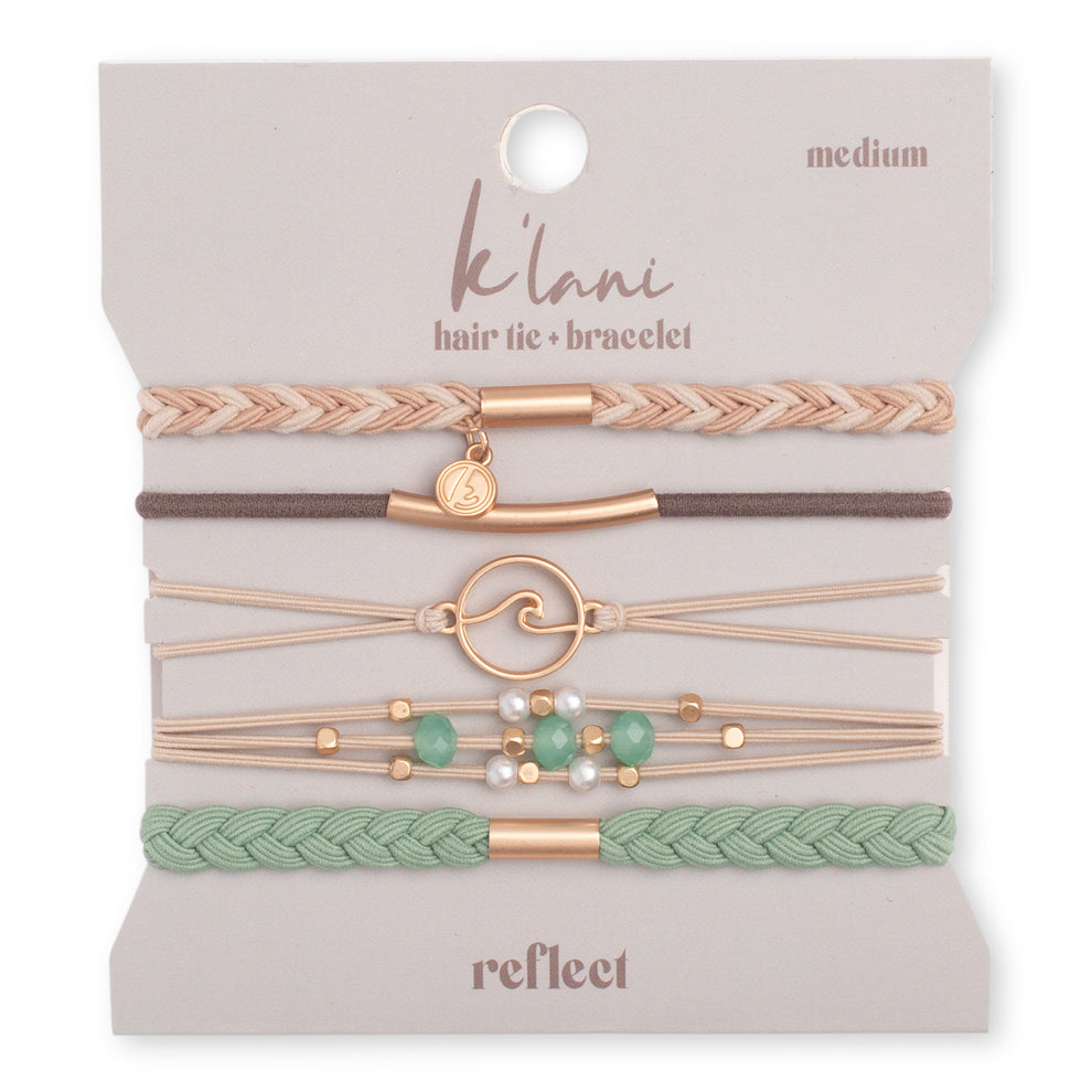 Reflective Hair Tie Bracelet - Adjustable & Stylish Hair Accessory for Women - Perfect for Running, Yoga, and Everyday Use