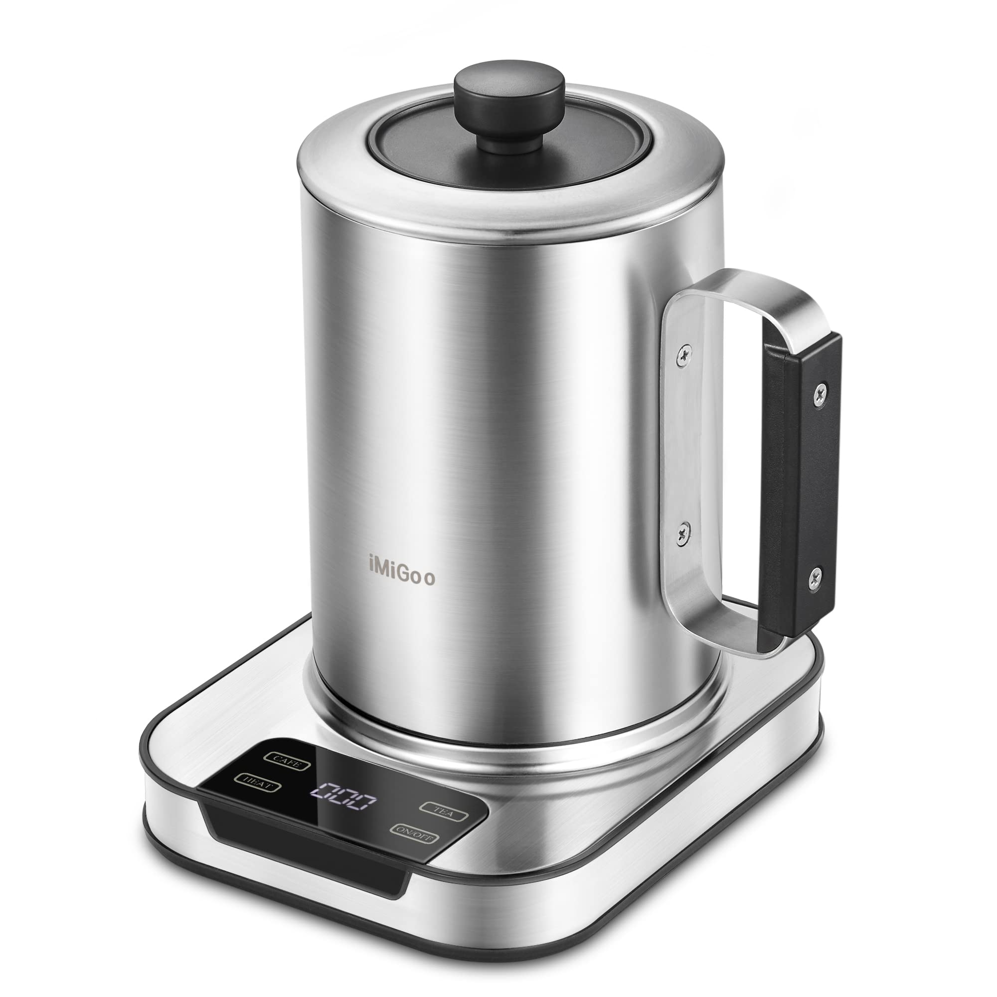 DualBrew Pro - 24 Oz Coffee & Tea Maker with 34oz Boiling Capacity, Double-Walled Stainless Steel Electric Kettle for Home, Office & Camping | Fast Heating, Multi-Functional & Portable Design | Perfect for Brewing Coffee, Tea & Hot Beverages Anywhere