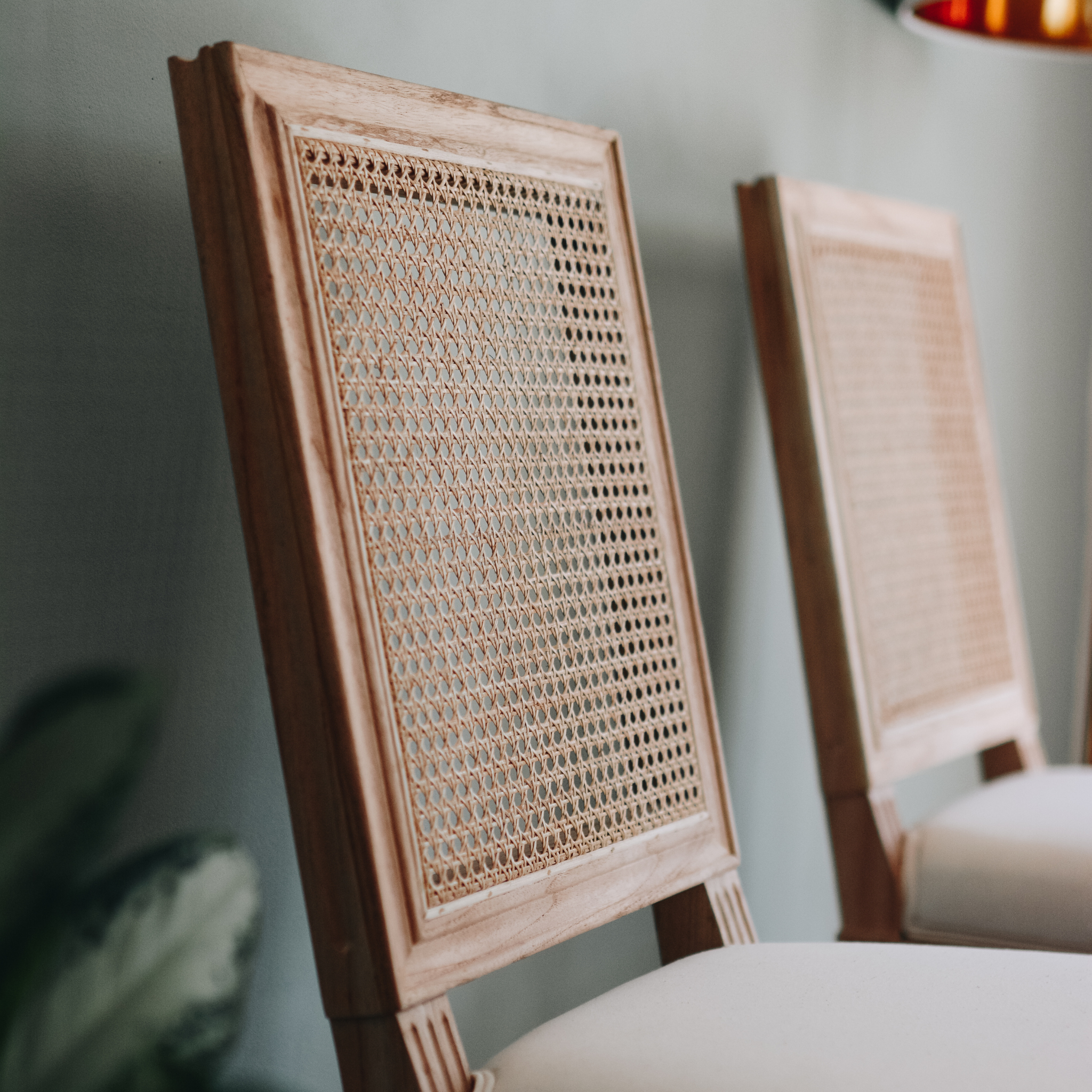 Bienville Cane Chair - Stylish Wicker Accent Chair for Living Room, Bedroom & Porch - Perfect for Relaxing & Home Decor