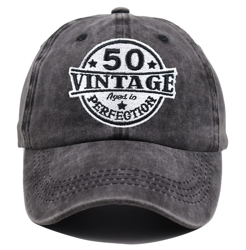 1972 Vintage Adjustable Embroidered Baseball Cap - Perfect 50th Birthday Gift for Men & Women | 50 Years Old Celebration Hat for Parties & Anniversaries