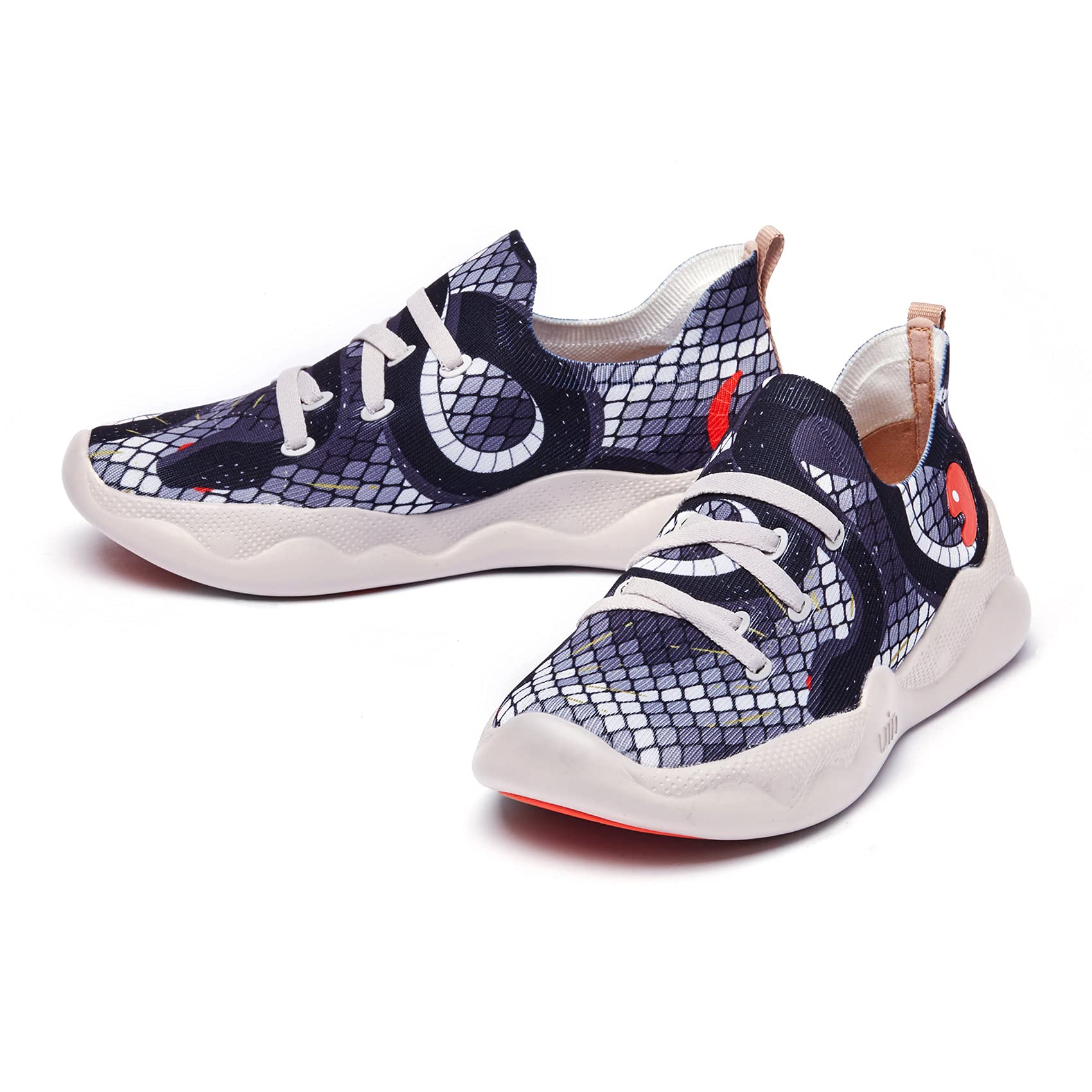 UIN Women's Fashion Sneakers - Lightweight Walking Shoes for Women, Slip On Casual Comfortable Athletic Shoes with Artistic Painting Design | Perfect for Travel, Workout & Everyday Wear
