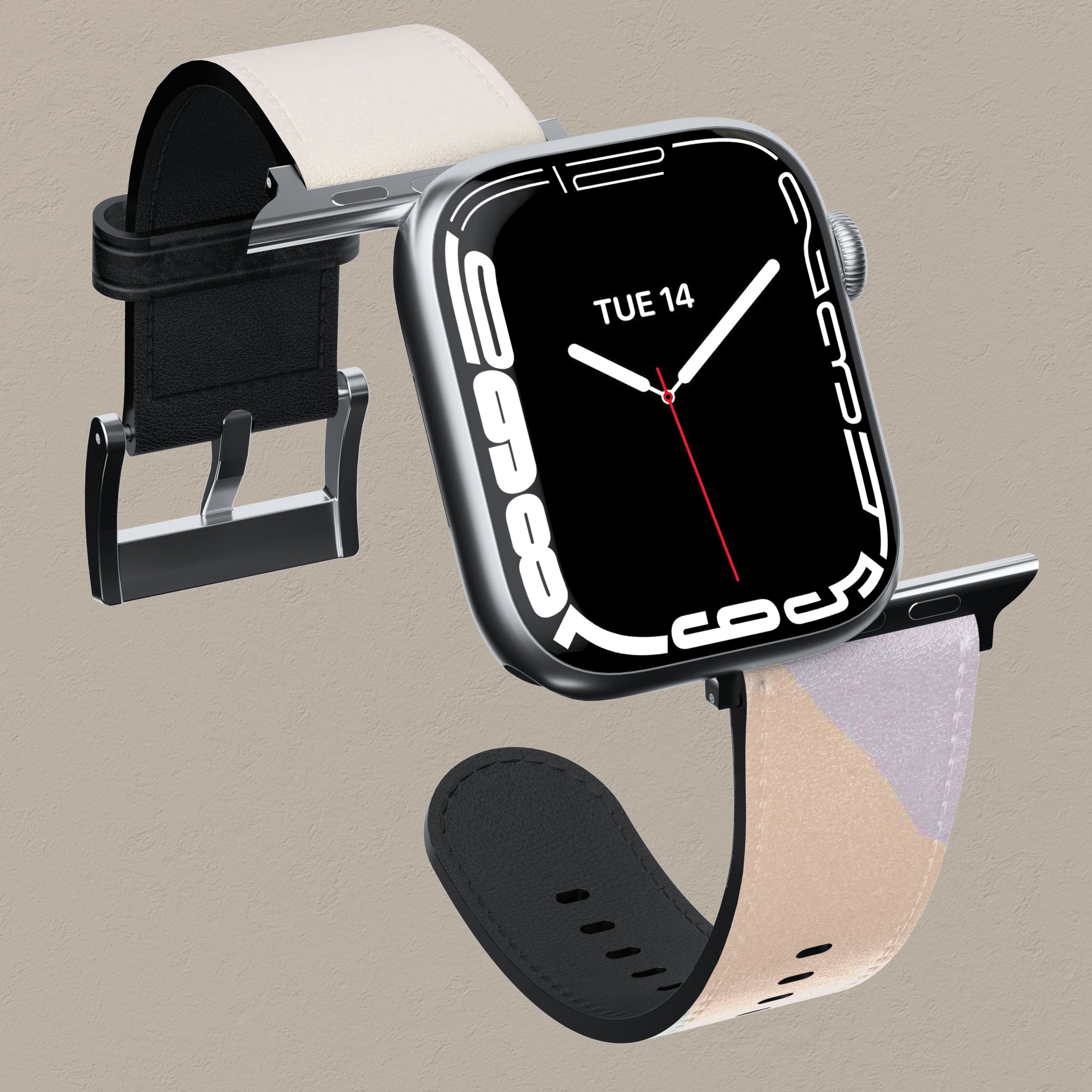 Premium Neutral Layers Apple Watch Band - Soft Silicone Replacement Strap for Apple Watch Series 1-9 & SE - Perfect for Workouts, Running & Everyday Wear